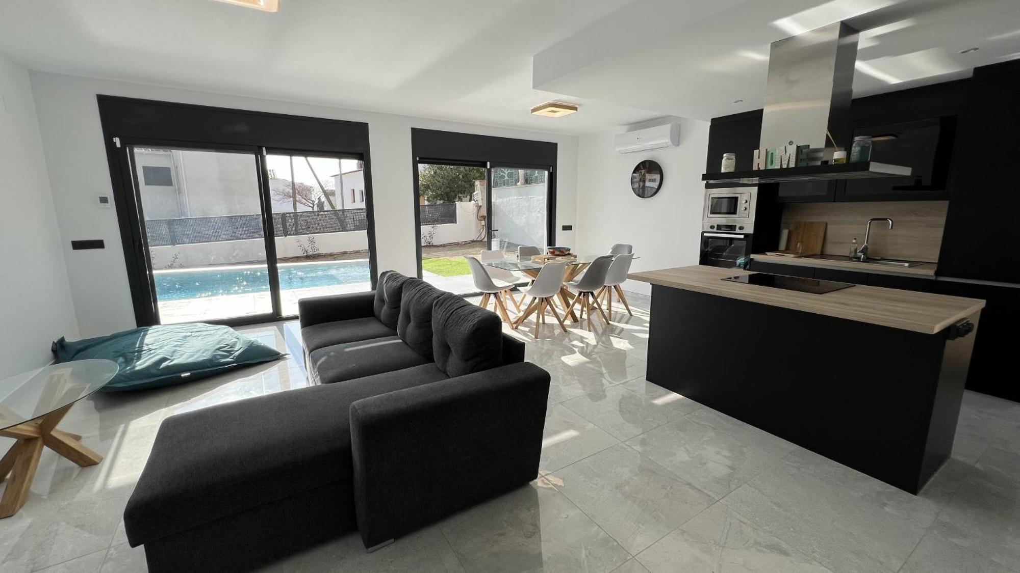Casa Moderna Roses Con Piscina Y Jardin Mas Bosca, Roses Villa Palau Saverdera Екстериор снимка