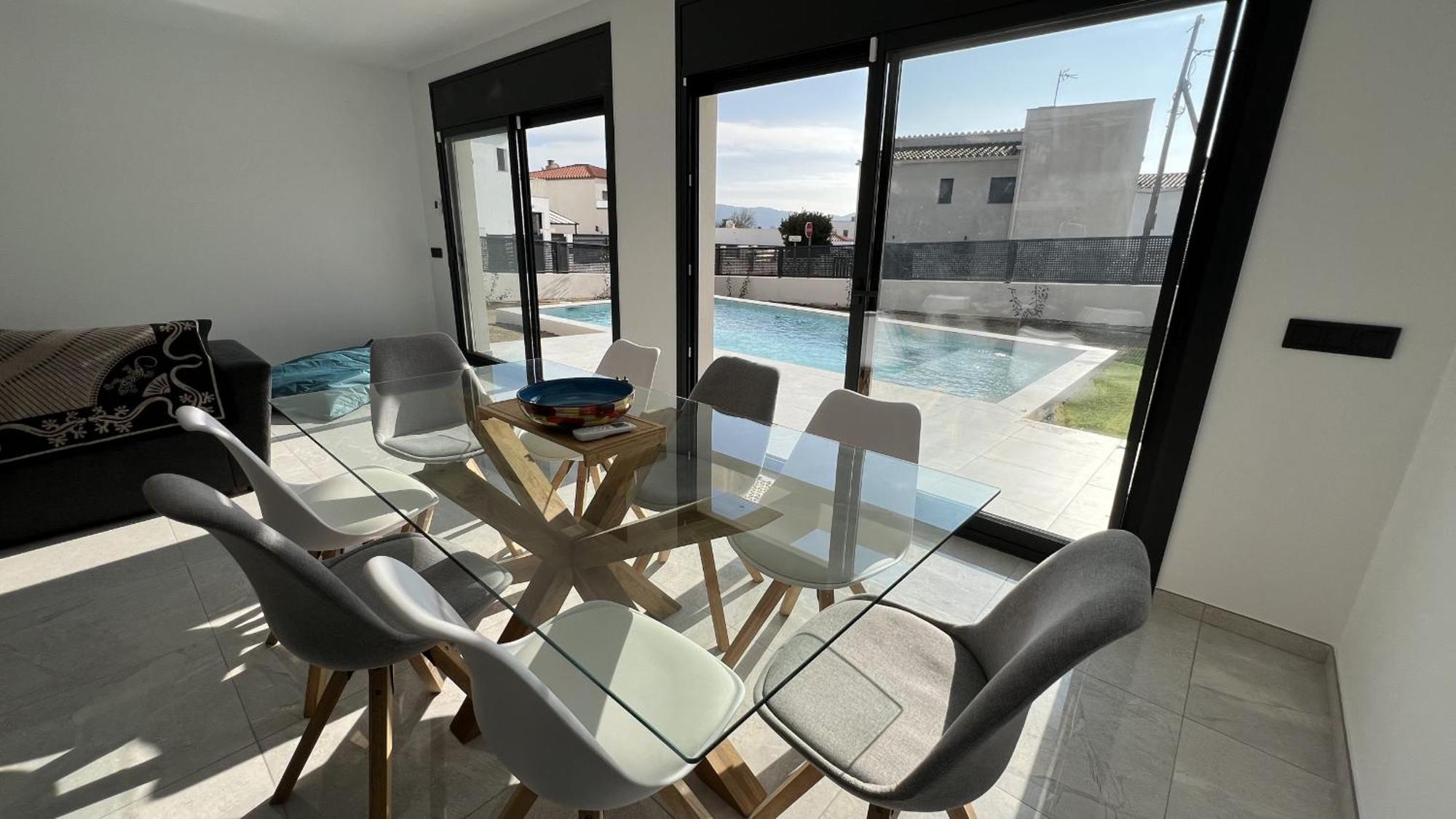 Casa Moderna Roses Con Piscina Y Jardin Mas Bosca, Roses Villa Palau Saverdera Екстериор снимка